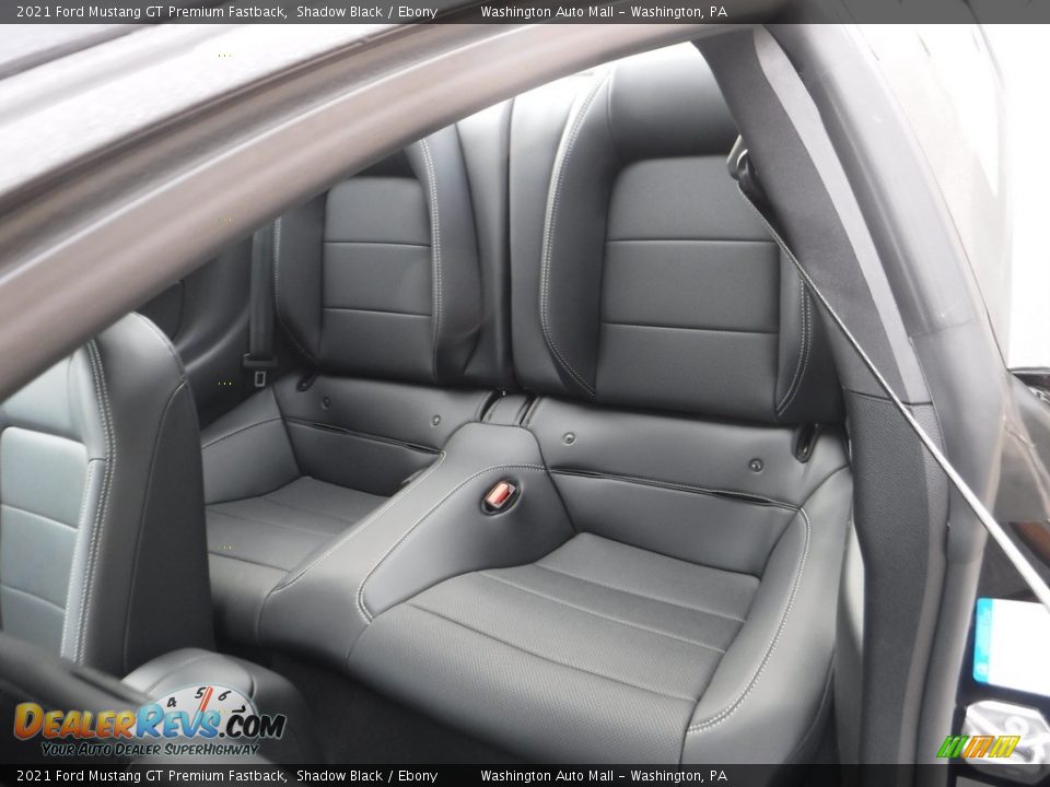 Rear Seat of 2021 Ford Mustang GT Premium Fastback Photo #31