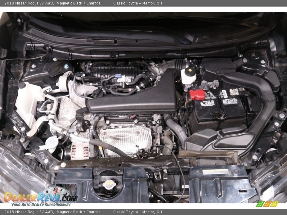 2018 Nissan Rogue SV AWD Magnetic Black / Charcoal Photo #18