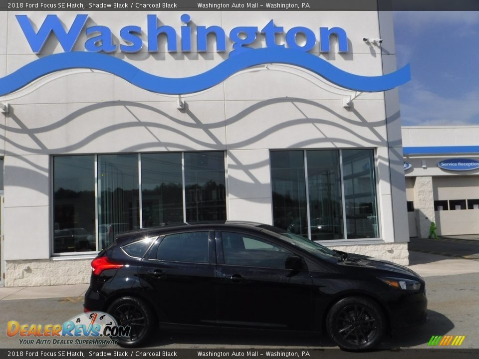 2018 Ford Focus SE Hatch Shadow Black / Charcoal Black Photo #2