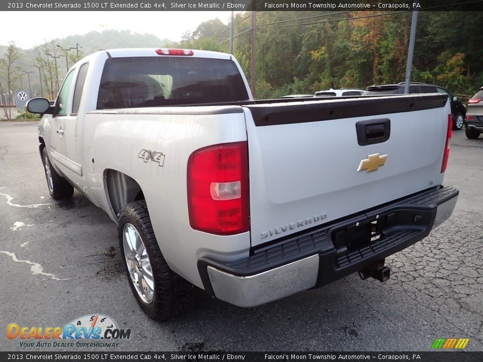 2013 Chevrolet Silverado 1500 LT Extended Cab 4x4 Silver Ice Metallic / Ebony Photo #4