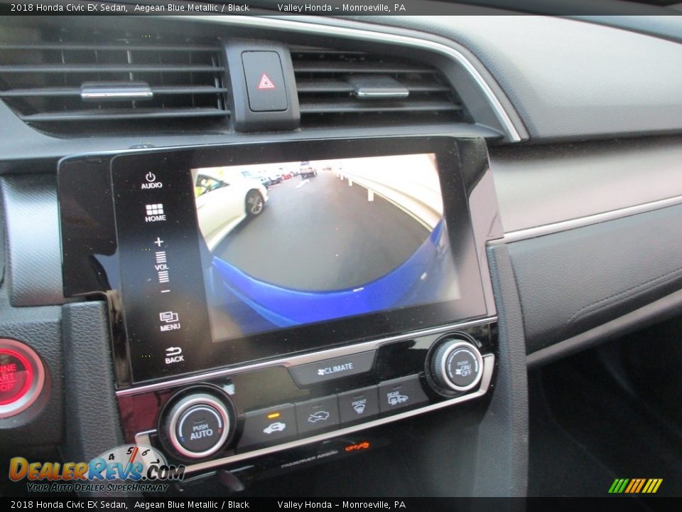 2018 Honda Civic EX Sedan Aegean Blue Metallic / Black Photo #16