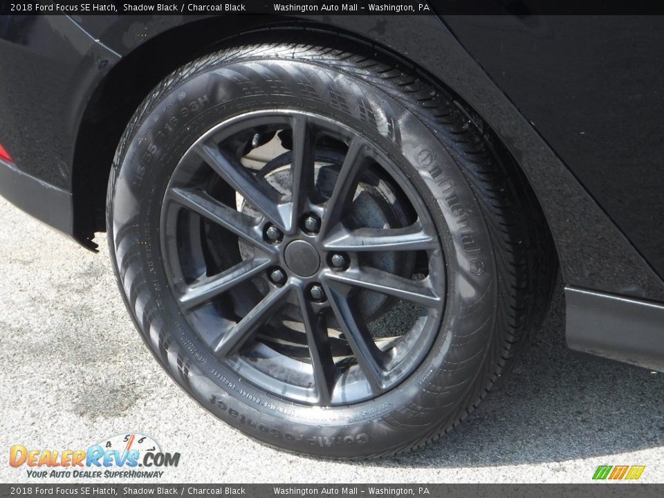2018 Ford Focus SE Hatch Shadow Black / Charcoal Black Photo #3