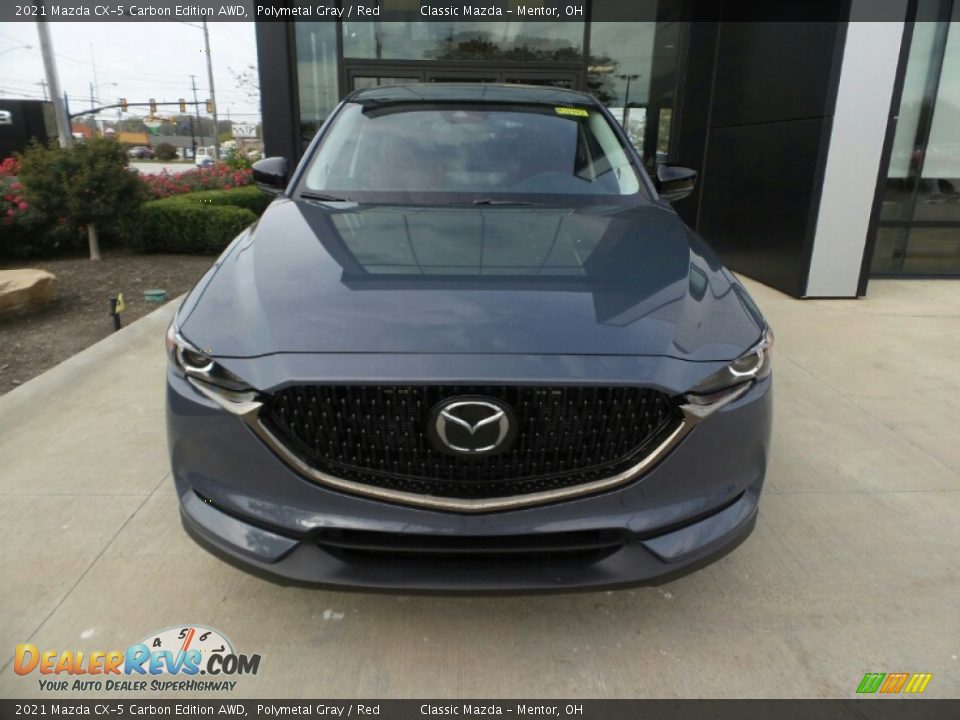 2021 Mazda CX-5 Carbon Edition AWD Polymetal Gray / Red Photo #2