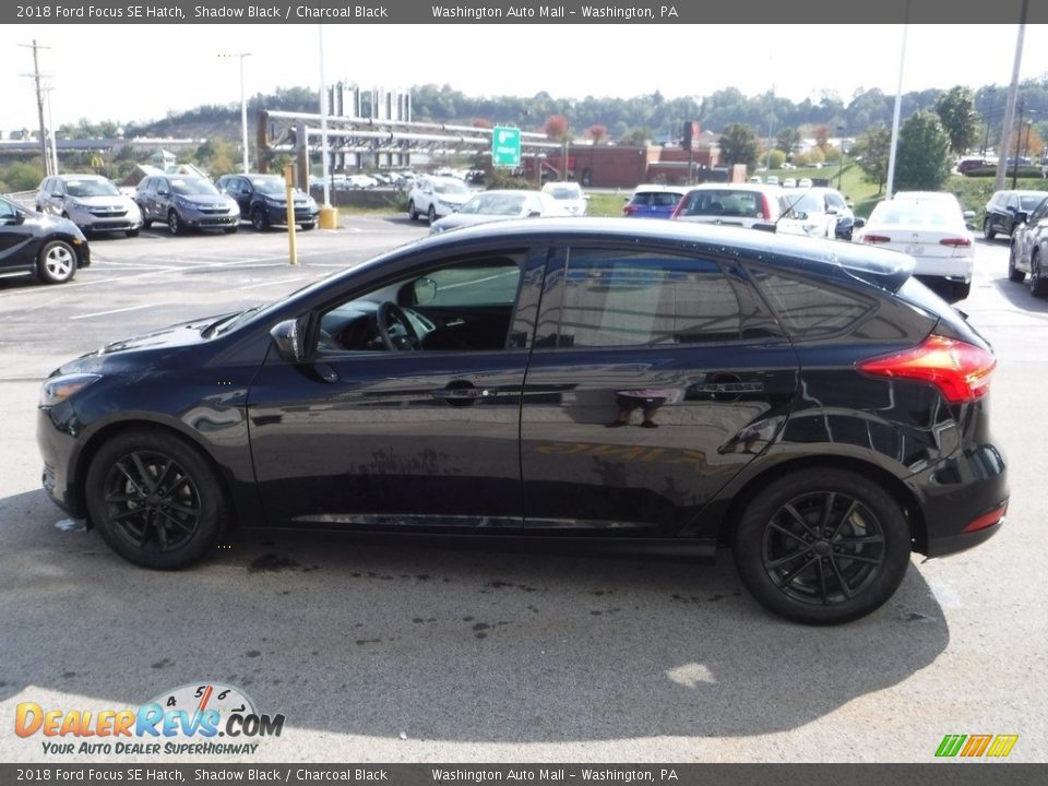 2018 Ford Focus SE Hatch Shadow Black / Charcoal Black Photo #6