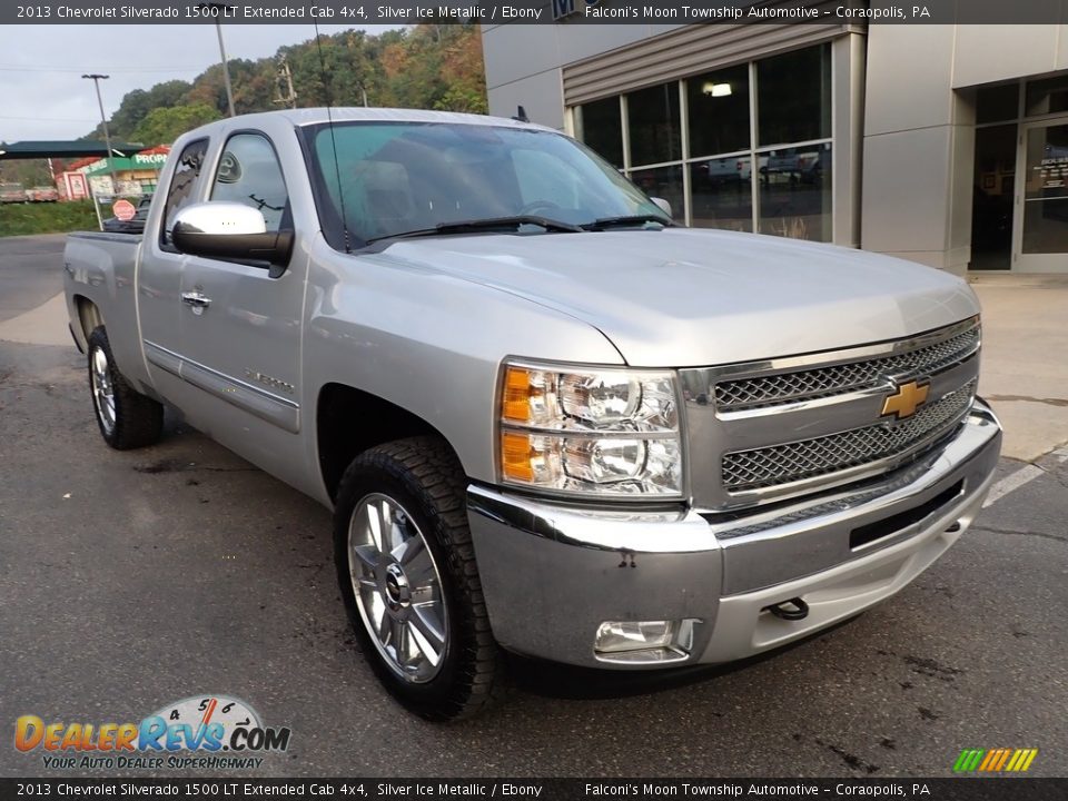 2013 Chevrolet Silverado 1500 LT Extended Cab 4x4 Silver Ice Metallic / Ebony Photo #8