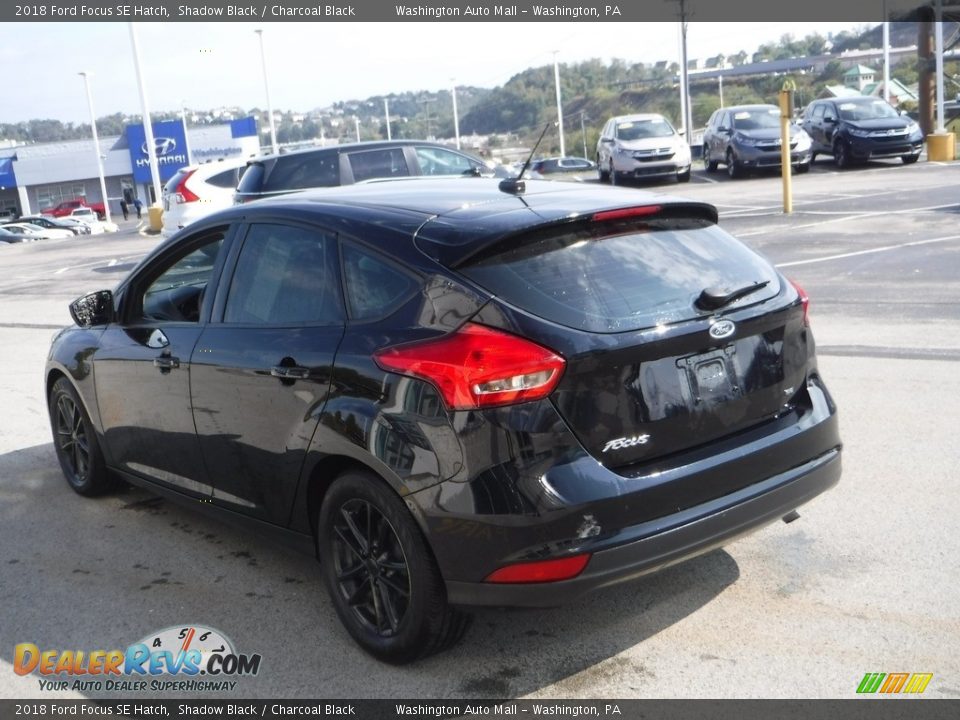 2018 Ford Focus SE Hatch Shadow Black / Charcoal Black Photo #7