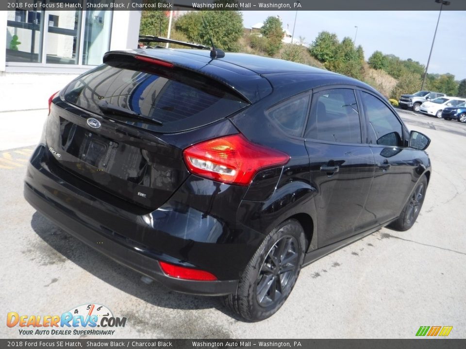 2018 Ford Focus SE Hatch Shadow Black / Charcoal Black Photo #8