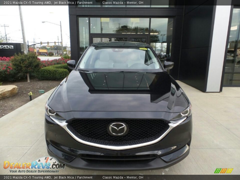 2021 Mazda CX-5 Touring AWD Jet Black Mica / Parchment Photo #2