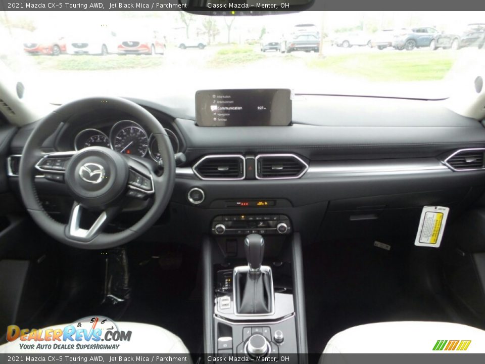 2021 Mazda CX-5 Touring AWD Jet Black Mica / Parchment Photo #3