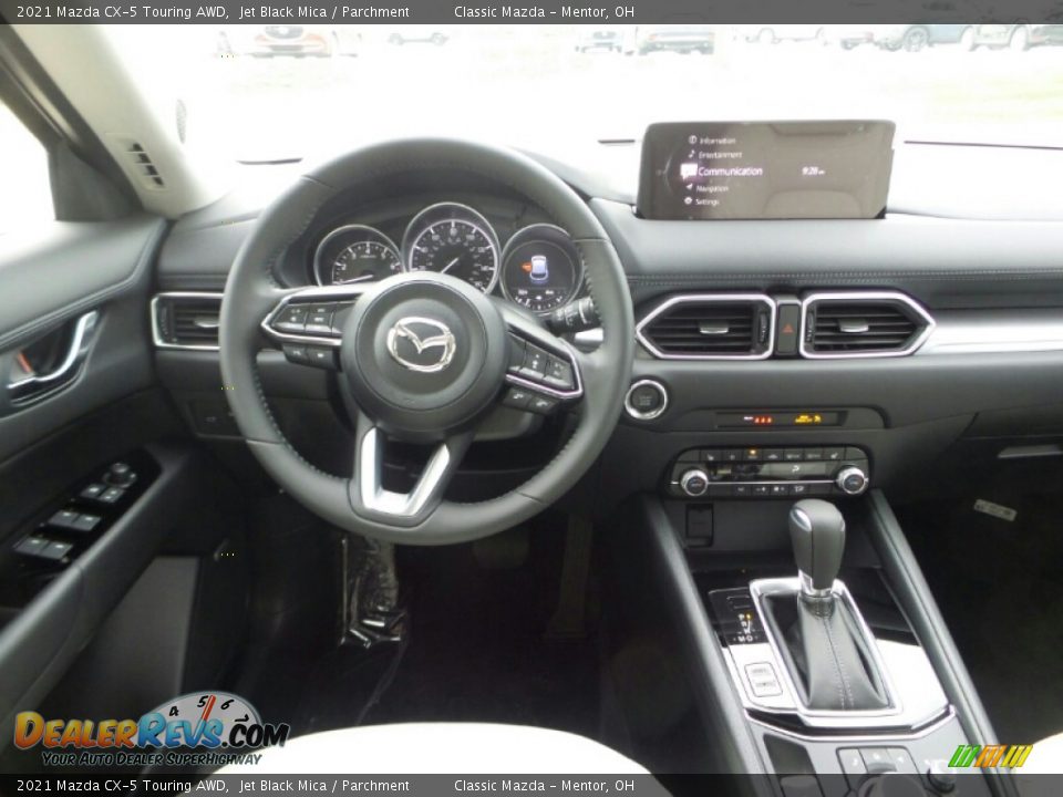 2021 Mazda CX-5 Touring AWD Jet Black Mica / Parchment Photo #4