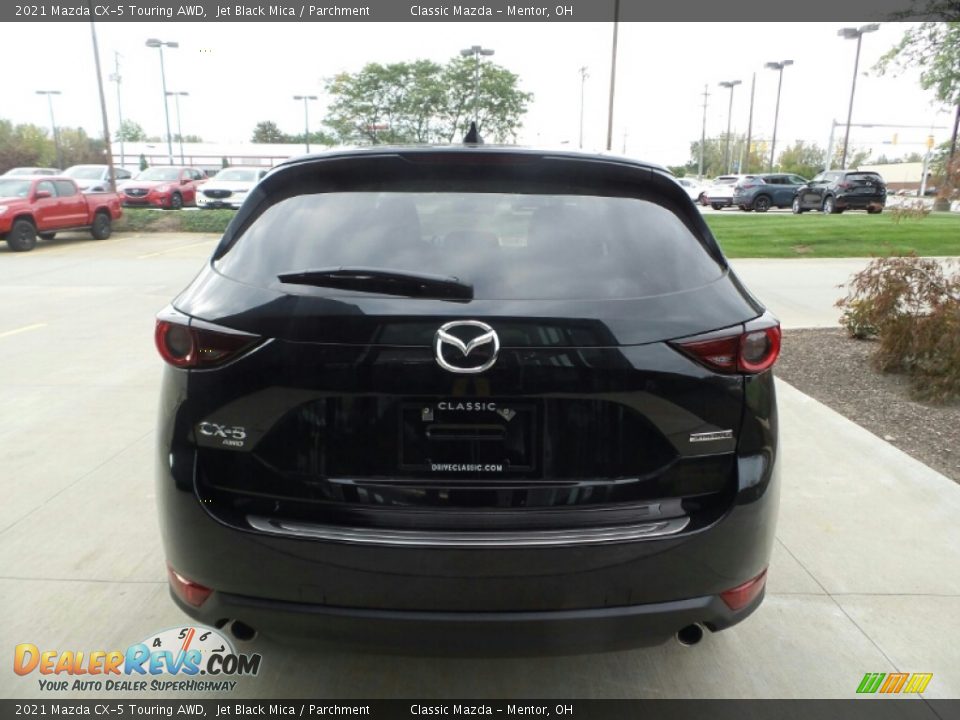 2021 Mazda CX-5 Touring AWD Jet Black Mica / Parchment Photo #5