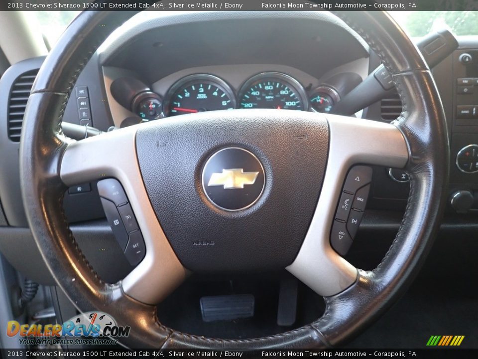 2013 Chevrolet Silverado 1500 LT Extended Cab 4x4 Silver Ice Metallic / Ebony Photo #22