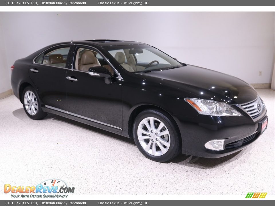 2011 Lexus ES 350 Obsidian Black / Parchment Photo #1