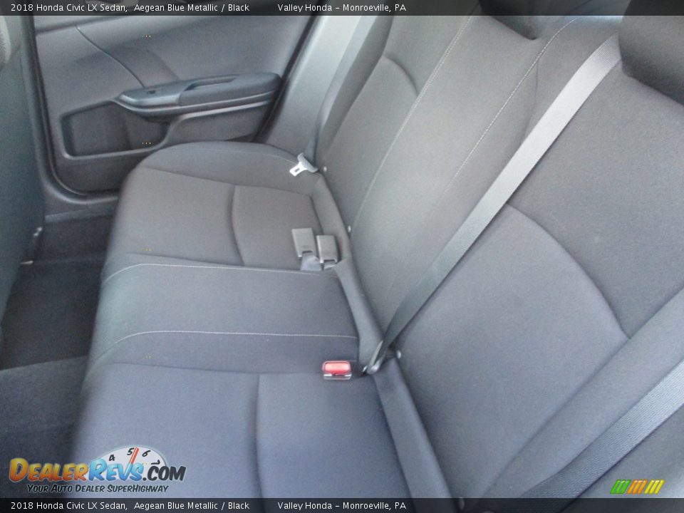 2018 Honda Civic LX Sedan Aegean Blue Metallic / Black Photo #12