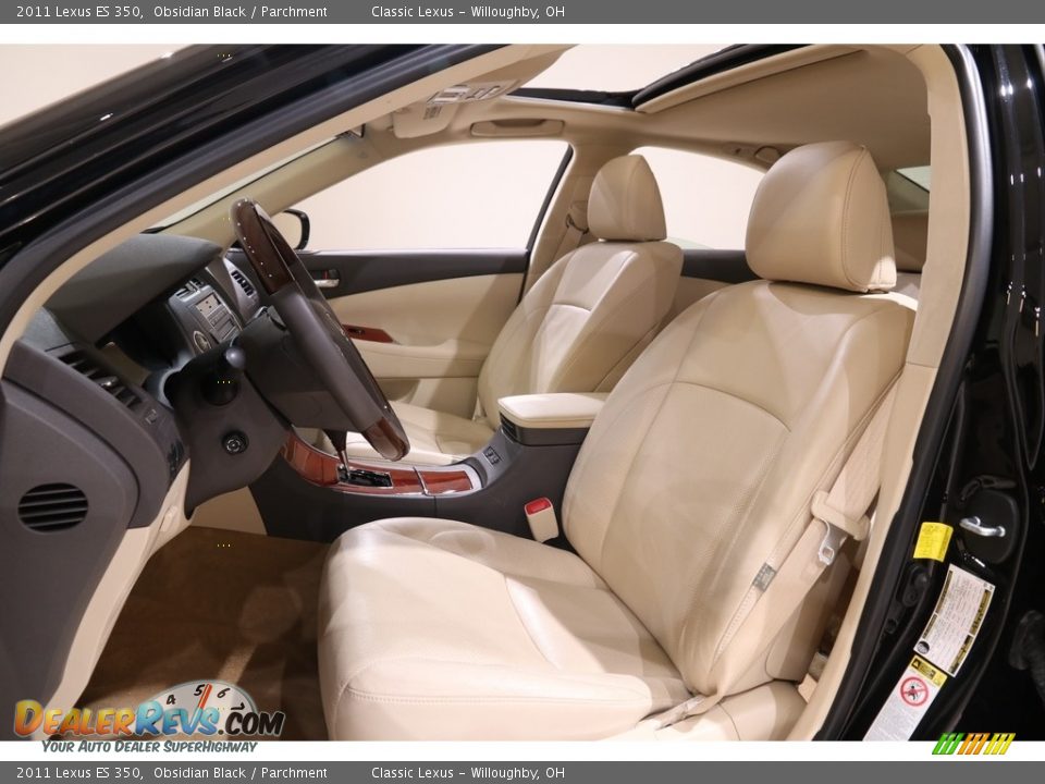 2011 Lexus ES 350 Obsidian Black / Parchment Photo #5