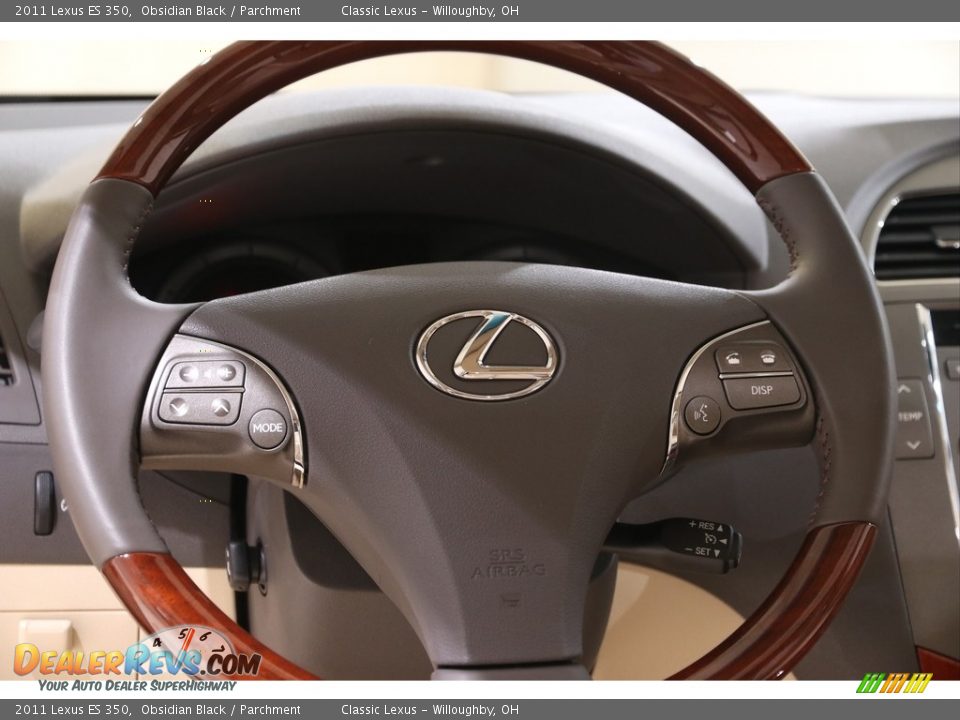 2011 Lexus ES 350 Obsidian Black / Parchment Photo #7