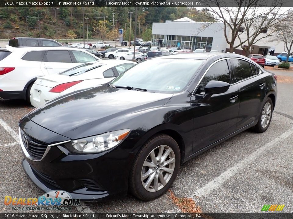 2016 Mazda Mazda6 Sport Jet Black Mica / Sand Photo #1