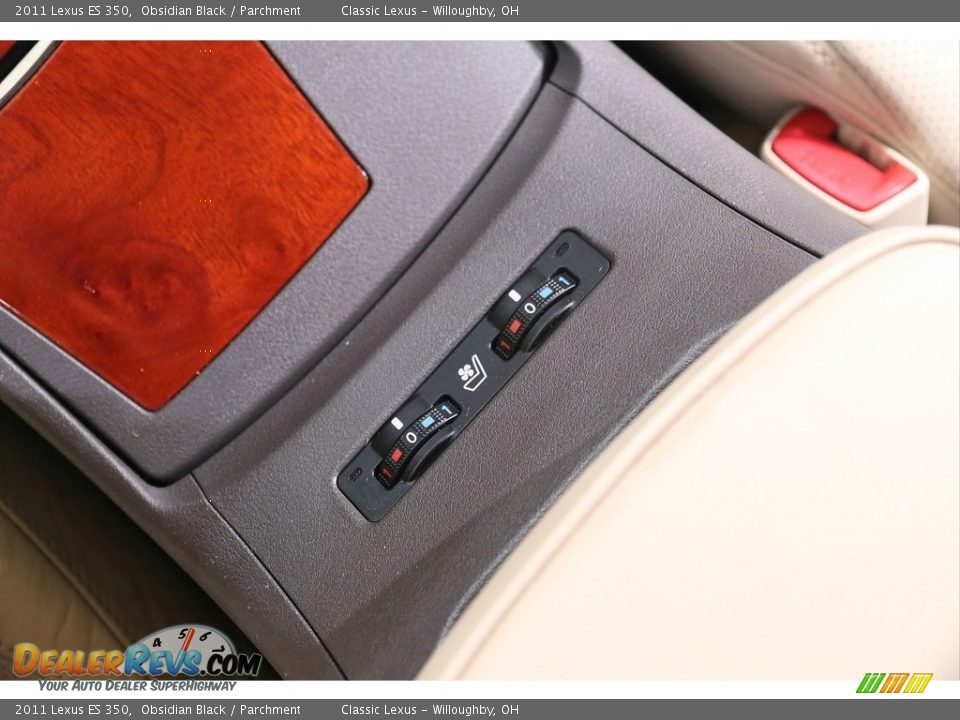 2011 Lexus ES 350 Obsidian Black / Parchment Photo #12