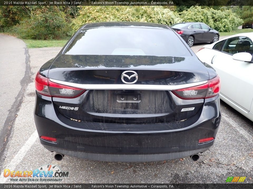 2016 Mazda Mazda6 Sport Jet Black Mica / Sand Photo #3