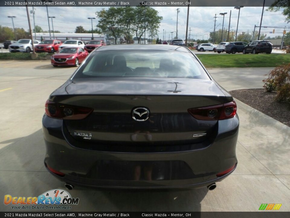 2021 Mazda Mazda3 Select Sedan AWD Machine Gray Metallic / Black Photo #5