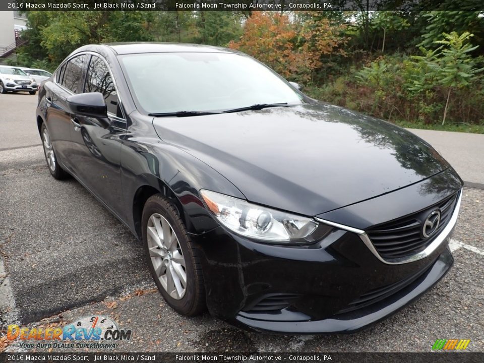 2016 Mazda Mazda6 Sport Jet Black Mica / Sand Photo #4