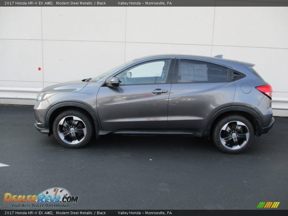 2017 Honda HR-V EX AWD Modern Steel Metallic / Black Photo #2