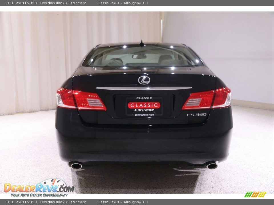 2011 Lexus ES 350 Obsidian Black / Parchment Photo #16