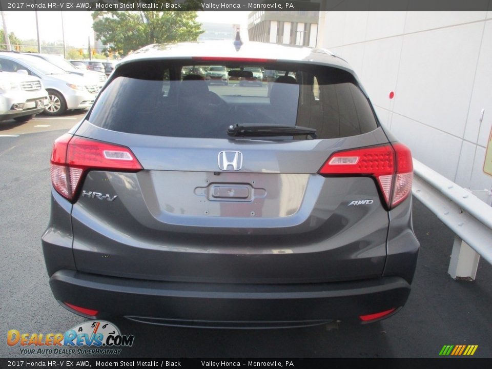 2017 Honda HR-V EX AWD Modern Steel Metallic / Black Photo #4