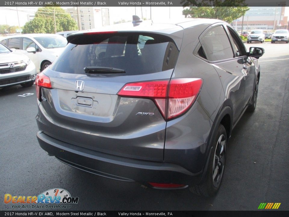 2017 Honda HR-V EX AWD Modern Steel Metallic / Black Photo #5