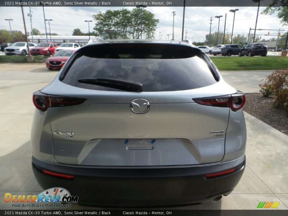 2021 Mazda CX-30 Turbo AWD Sonic Silver Metallic / Black Photo #5