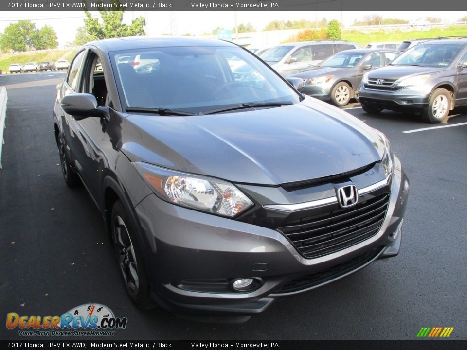 2017 Honda HR-V EX AWD Modern Steel Metallic / Black Photo #8