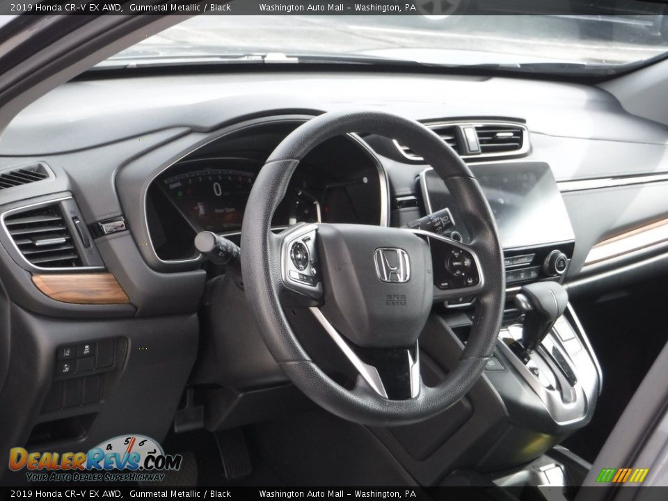 2019 Honda CR-V EX AWD Gunmetal Metallic / Black Photo #14