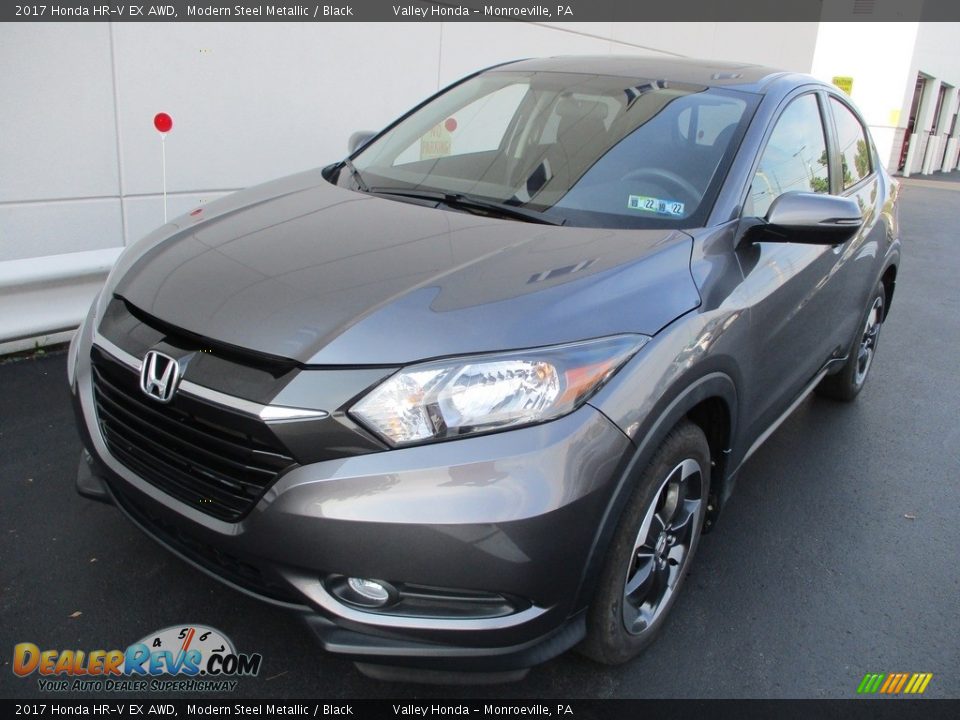 2017 Honda HR-V EX AWD Modern Steel Metallic / Black Photo #10