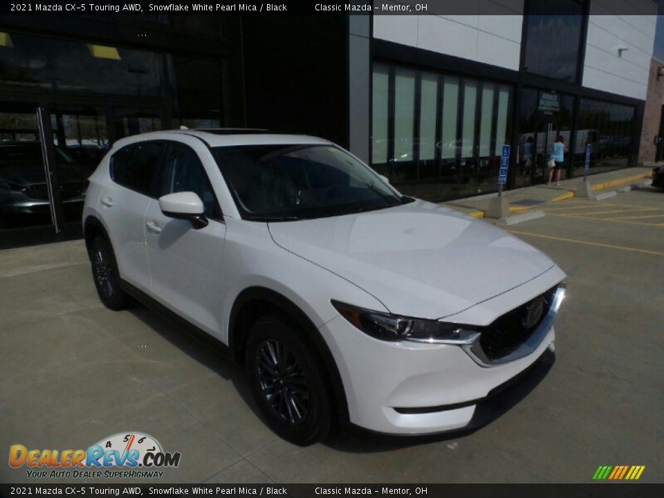 2021 Mazda CX-5 Touring AWD Snowflake White Pearl Mica / Black Photo #1