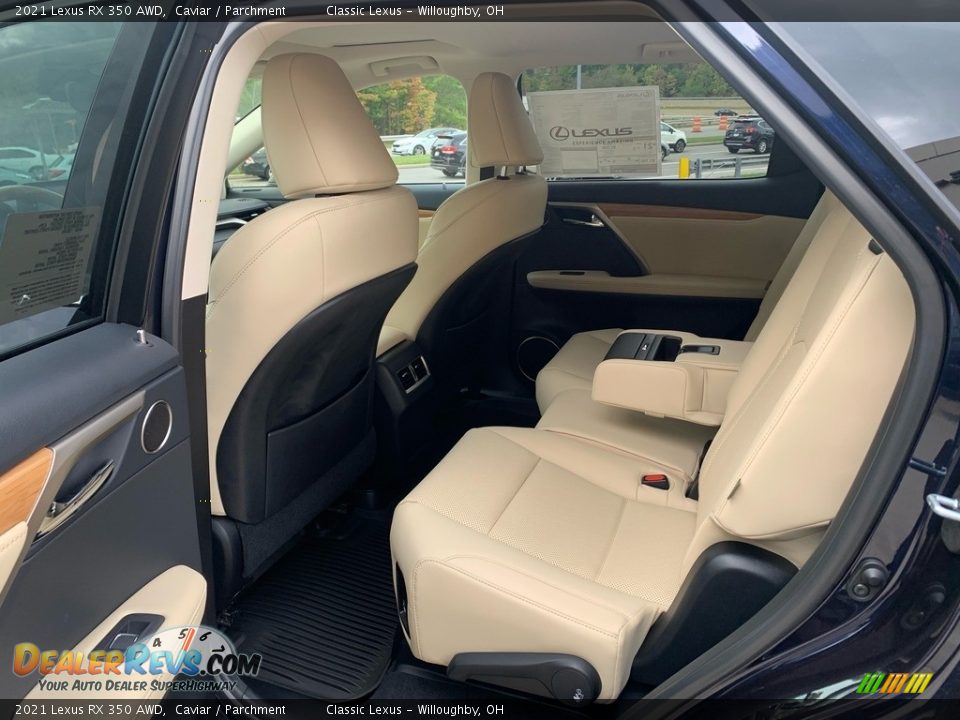 Rear Seat of 2021 Lexus RX 350 AWD Photo #3
