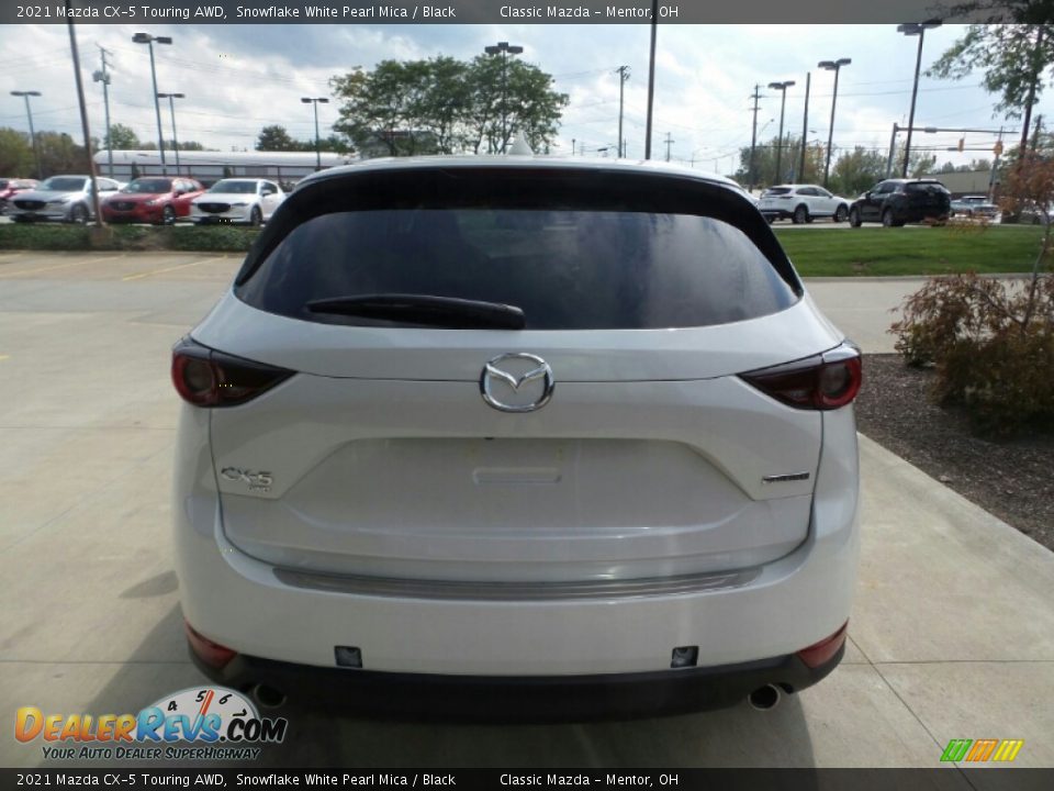 2021 Mazda CX-5 Touring AWD Snowflake White Pearl Mica / Black Photo #5