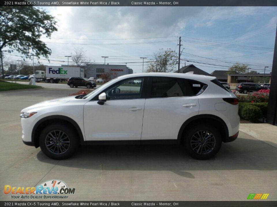 2021 Mazda CX-5 Touring AWD Snowflake White Pearl Mica / Black Photo #6
