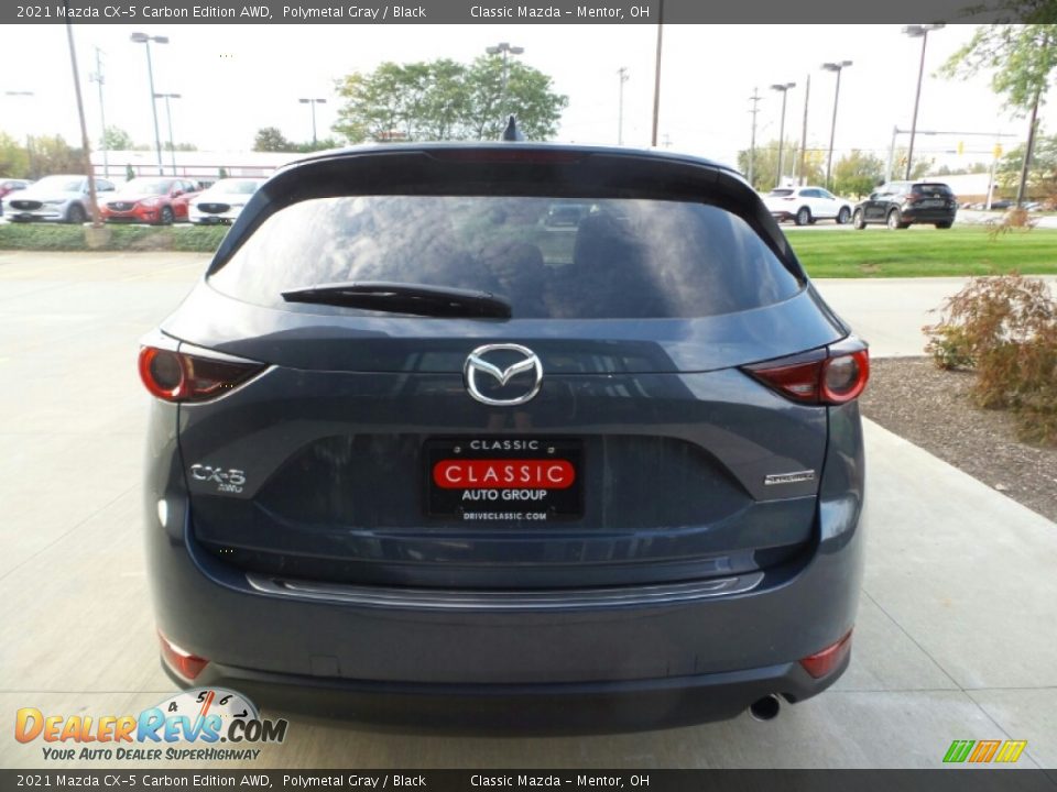 2021 Mazda CX-5 Carbon Edition AWD Polymetal Gray / Black Photo #5