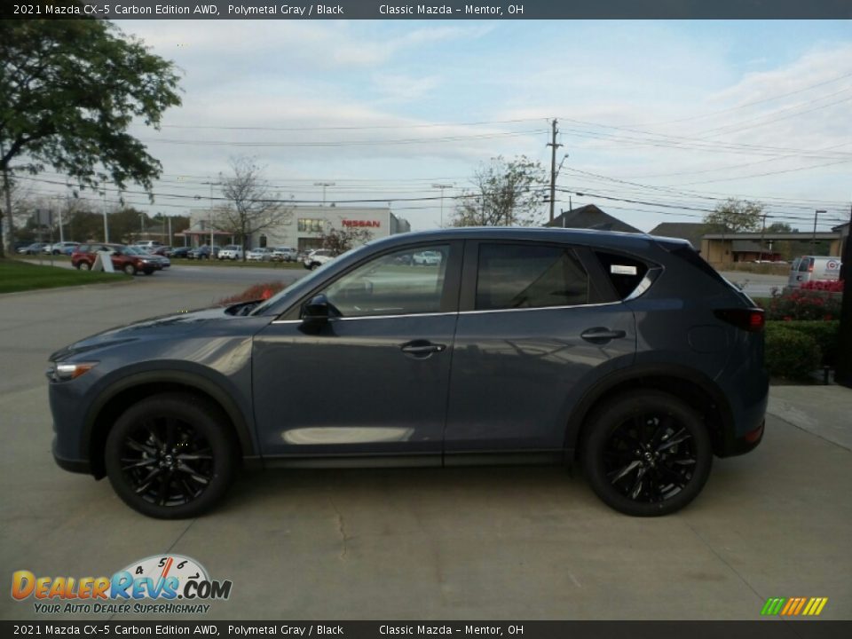 2021 Mazda CX-5 Carbon Edition AWD Polymetal Gray / Black Photo #6