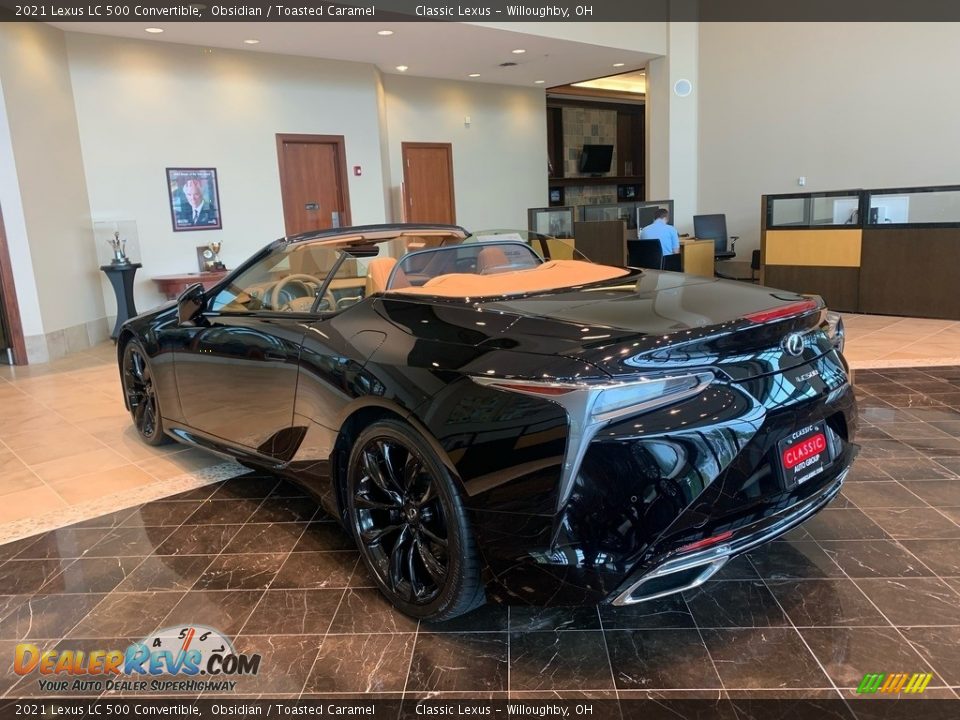 2021 Lexus LC 500 Convertible Obsidian / Toasted Caramel Photo #3