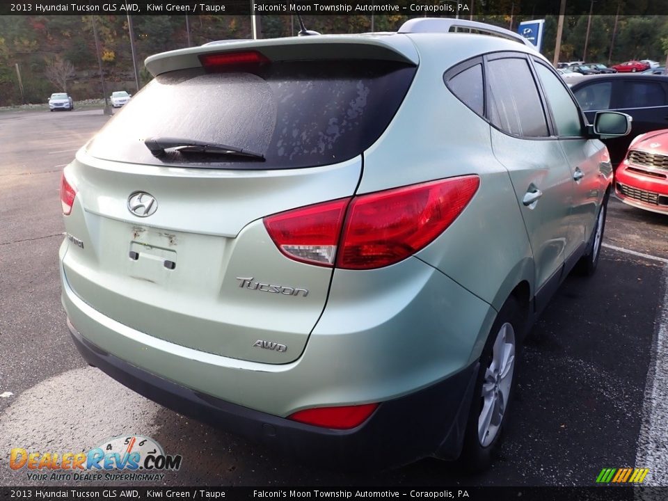 2013 Hyundai Tucson GLS AWD Kiwi Green / Taupe Photo #4