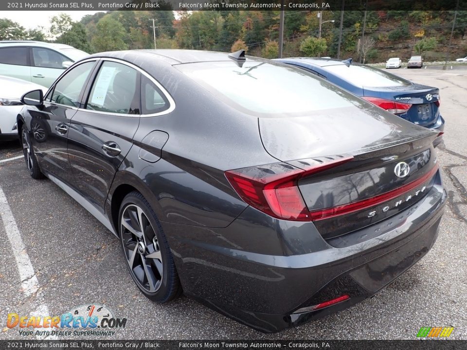 2021 Hyundai Sonata SEL Plus Portofino Gray / Black Photo #2