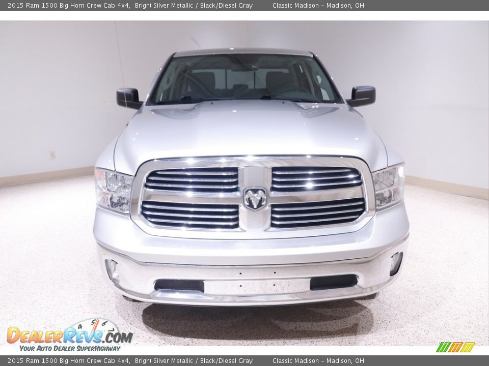 Bright Silver Metallic 2015 Ram 1500 Big Horn Crew Cab 4x4 Photo #2