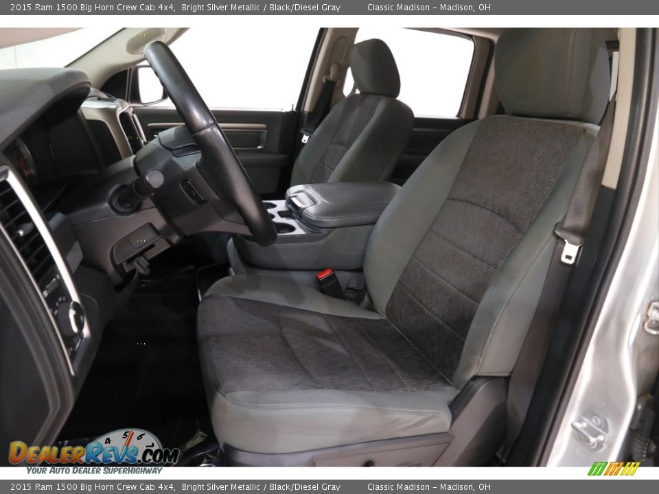 Front Seat of 2015 Ram 1500 Big Horn Crew Cab 4x4 Photo #5