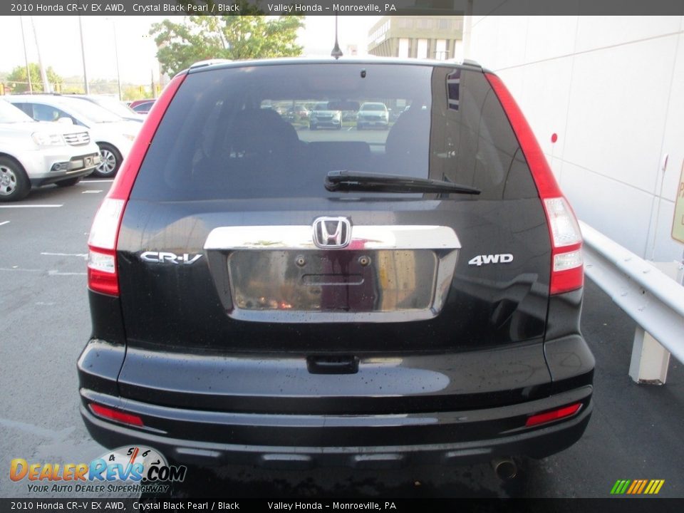 2010 Honda CR-V EX AWD Crystal Black Pearl / Black Photo #4