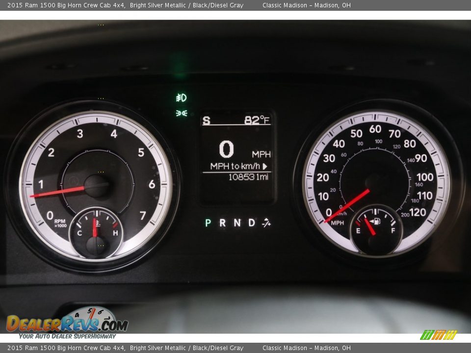 2015 Ram 1500 Big Horn Crew Cab 4x4 Gauges Photo #8