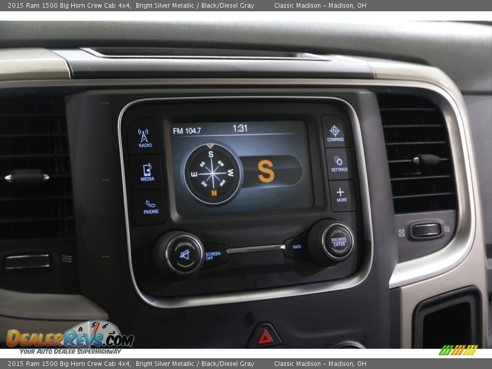 Controls of 2015 Ram 1500 Big Horn Crew Cab 4x4 Photo #13