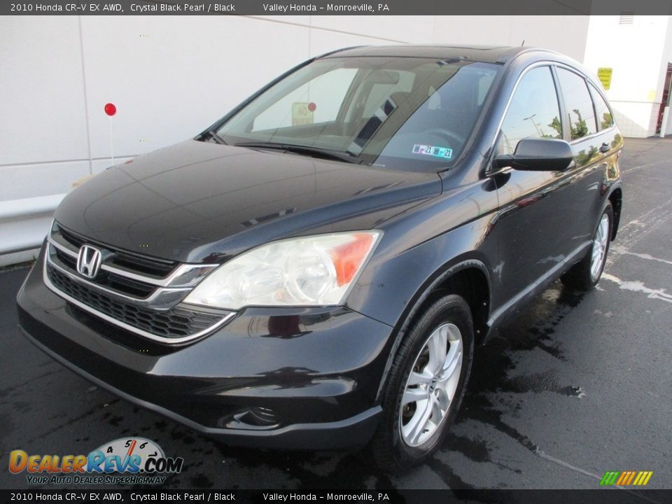 2010 Honda CR-V EX AWD Crystal Black Pearl / Black Photo #10