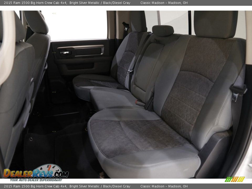 Rear Seat of 2015 Ram 1500 Big Horn Crew Cab 4x4 Photo #18
