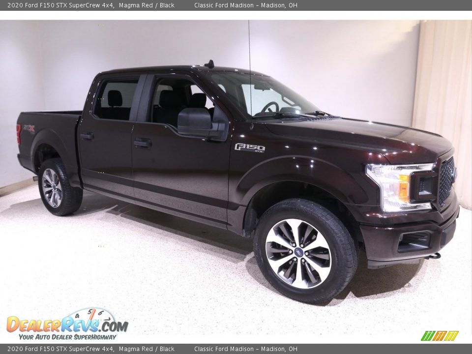 2020 Ford F150 STX SuperCrew 4x4 Magma Red / Black Photo #1
